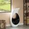 Modern floor vase, White Unique Trumpet Floor Vase, Home Interior Decoration, Modern Floor Vase, Tall Floor Vases for Entryway and Living Room And Office